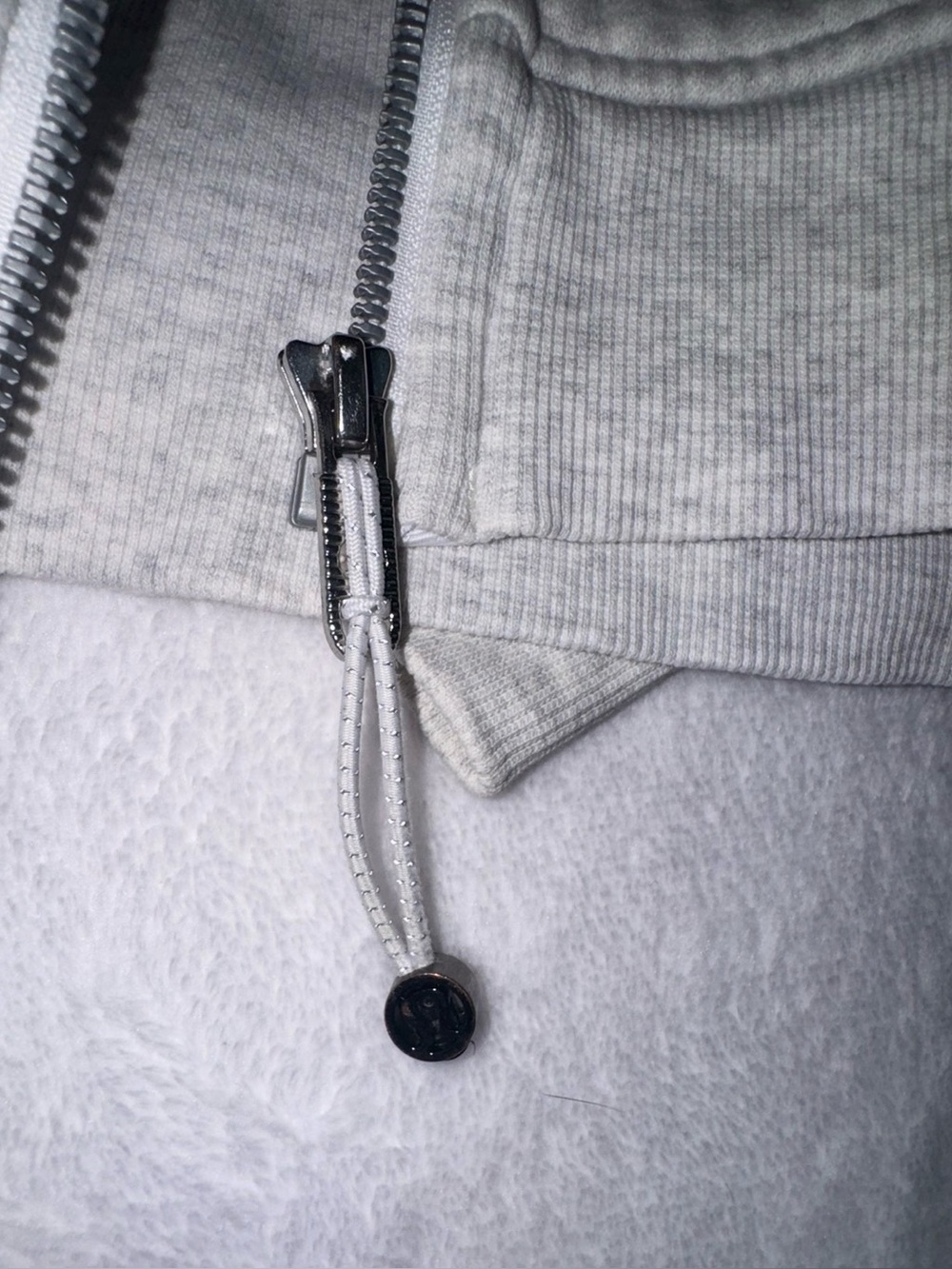 `Lululemon Scuba Full Zip Hoodie Heathered Gray Sz 6 - Picture 16 of 16